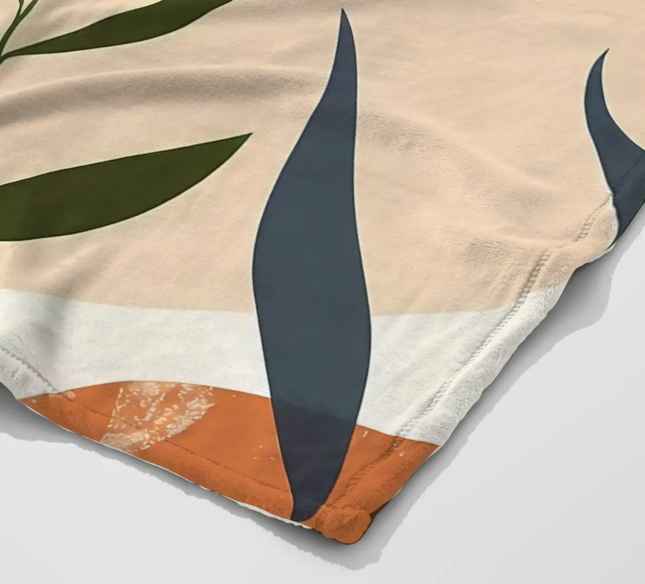 Astratto floreale botanico coperta in pile da Locquinn Fuller
