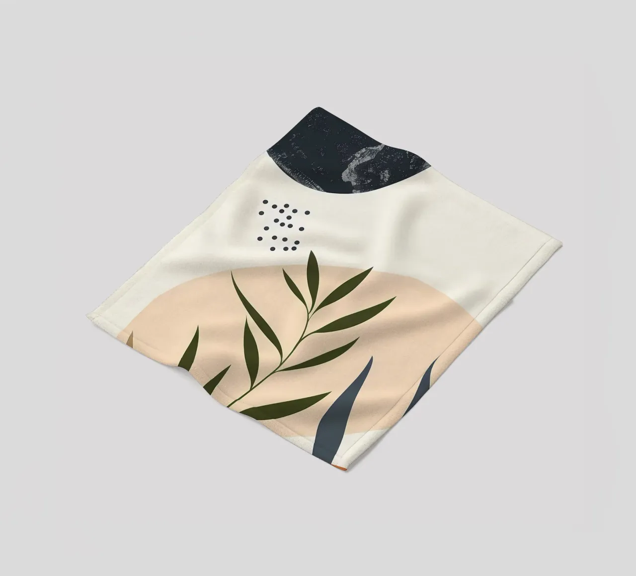 Astratto floreale botanico coperta in pile da Locquinn Fuller