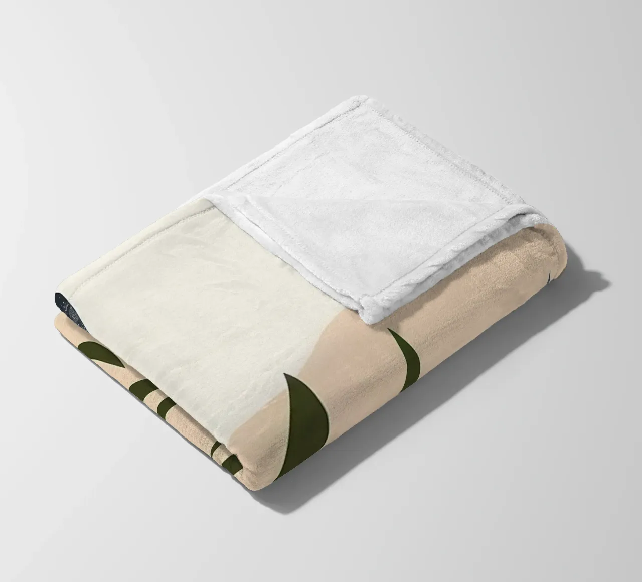 Astratto floreale botanico coperta in pile da Locquinn Fuller
