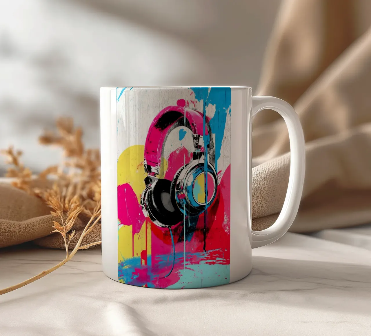 Cuffie Graffiti 3 tazza in ceramica da Wumples