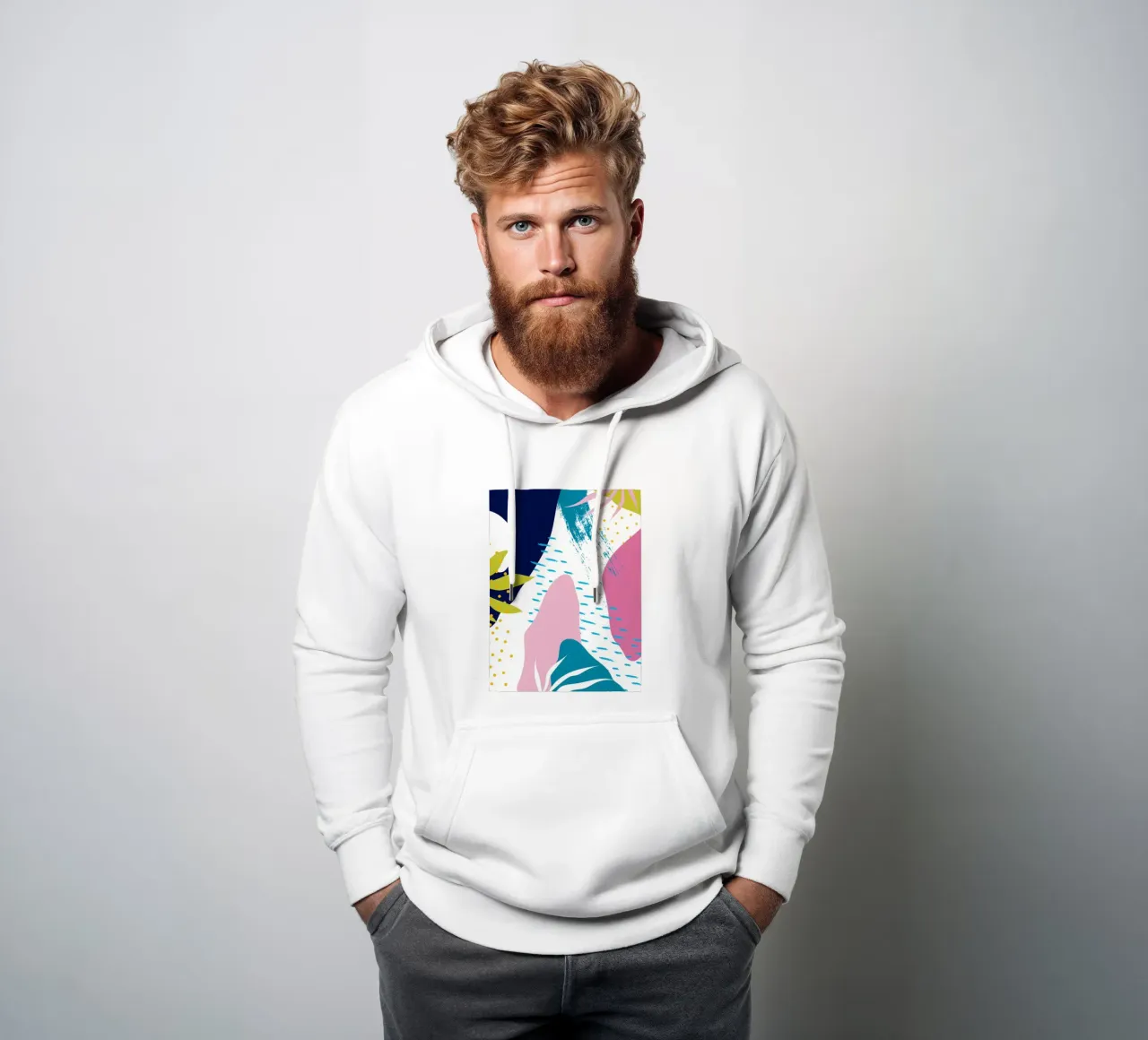 Astratto felpa con cappuccio da Locquinn Fuller