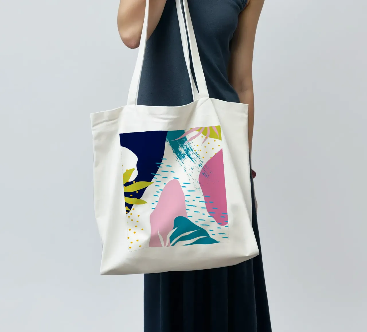 Astratto borsa in juta da Locquinn Fuller