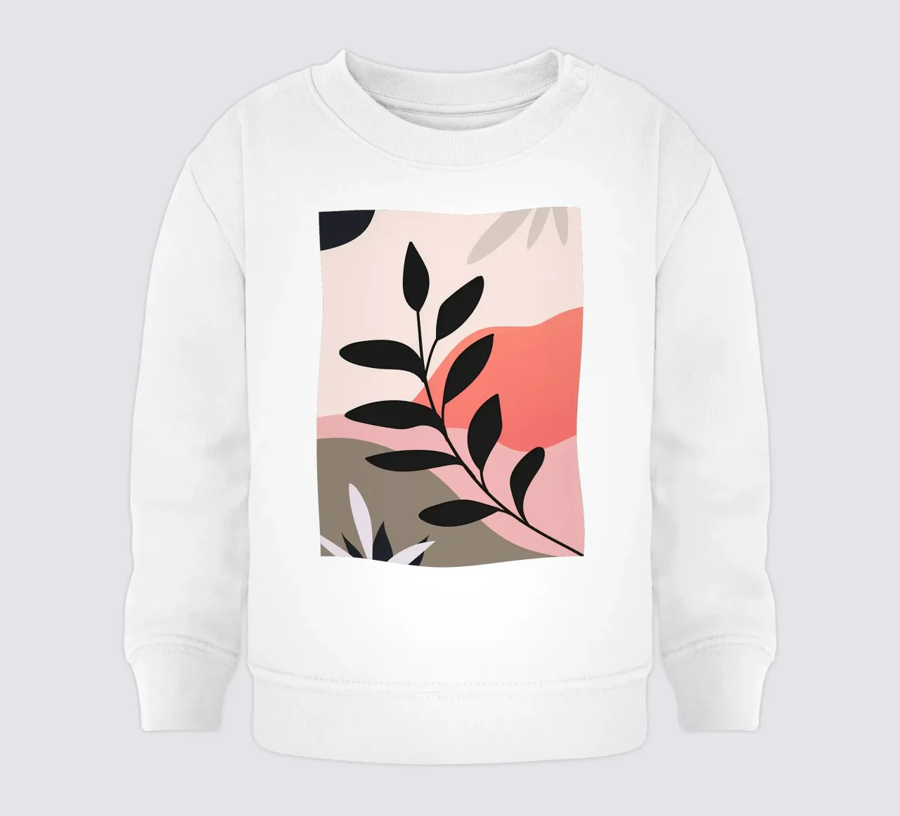 Arte floreale minimalista bohémien felpa neonato da Locquinn Fuller
