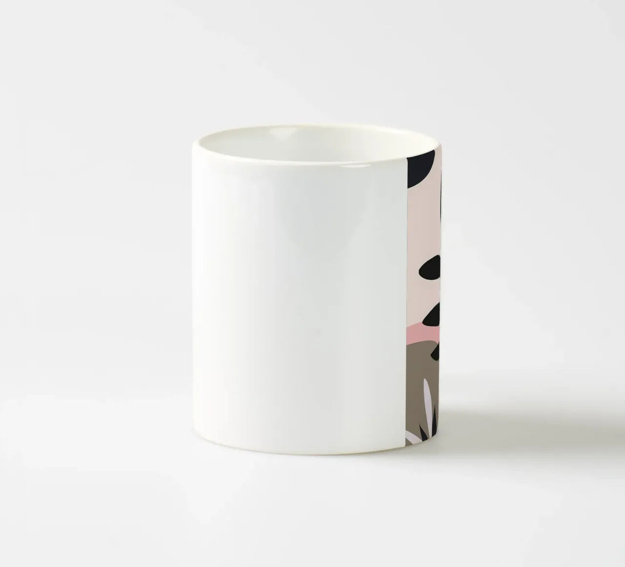 Boho Minimal Bloemsierkunst keramische mok van Locquinn Fuller