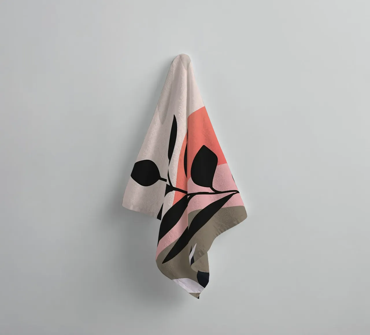 Boho Minimal Floral Kunst Handtuch von Locquinn Fuller