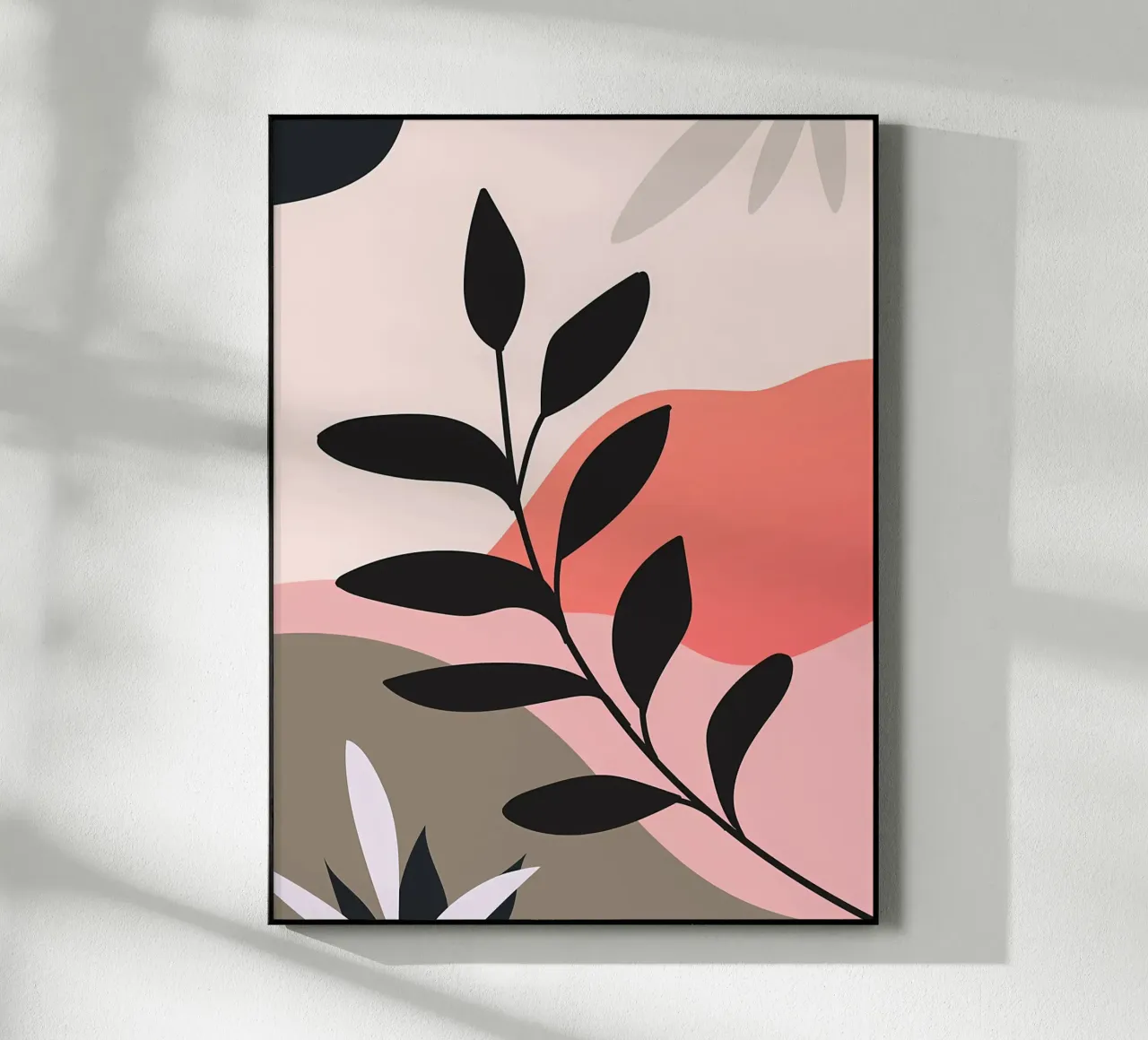 Boho Minimal Bloemsierkunst acryl van Locquinn Fuller