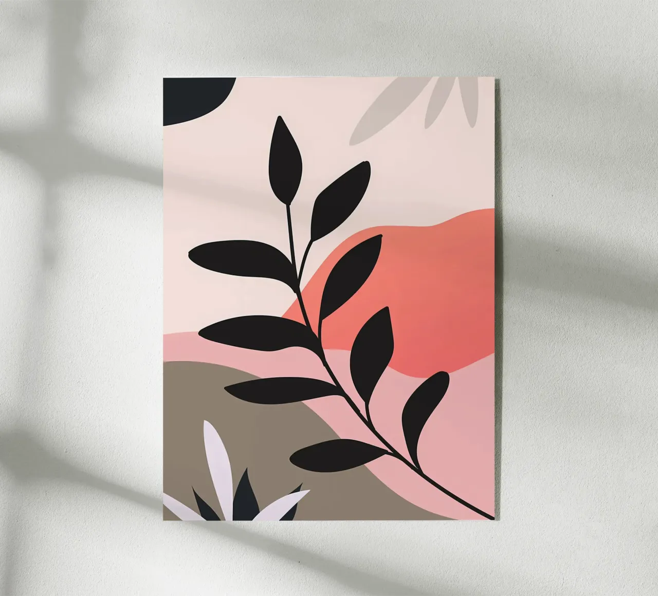 Boho Minimal Bloemsierkunst acryl van Locquinn Fuller