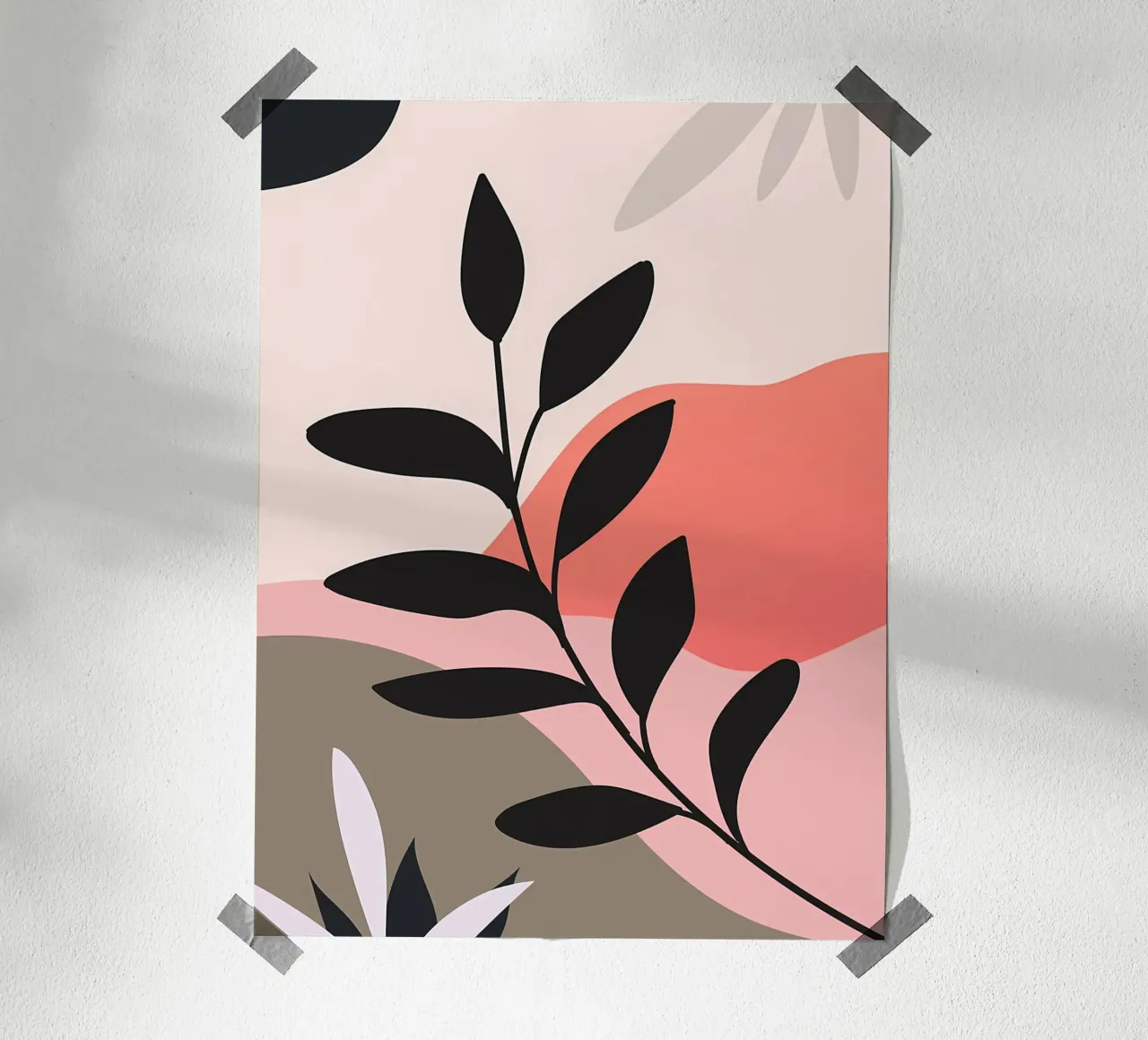 Boho Minimal Floral Kunst Hahnemühle von Locquinn Fuller