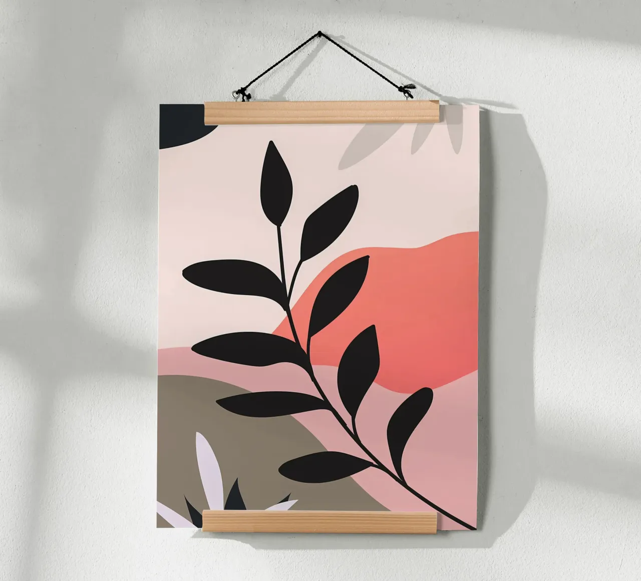 Boho Minimal Floral Kunst Hahnemühle von Locquinn Fuller