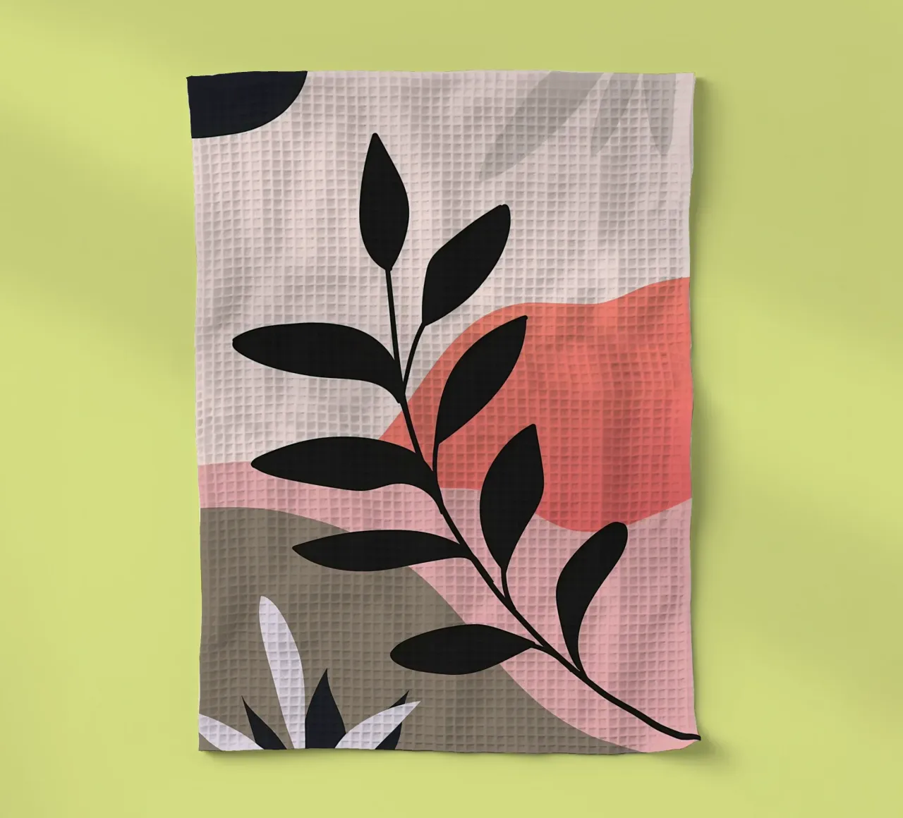 Boho Minimal Bloemsierkunst theedoek van Locquinn Fuller