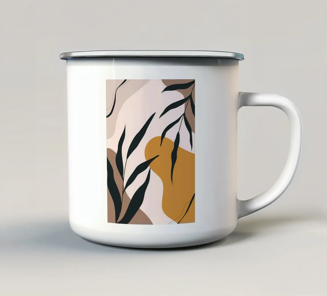 Disegni minimalisti Boho tazza in smalto da Locquinn Fuller