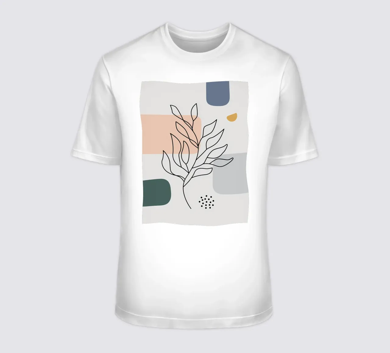 Astratto floreale botanico t-shirt da Locquinn Fuller