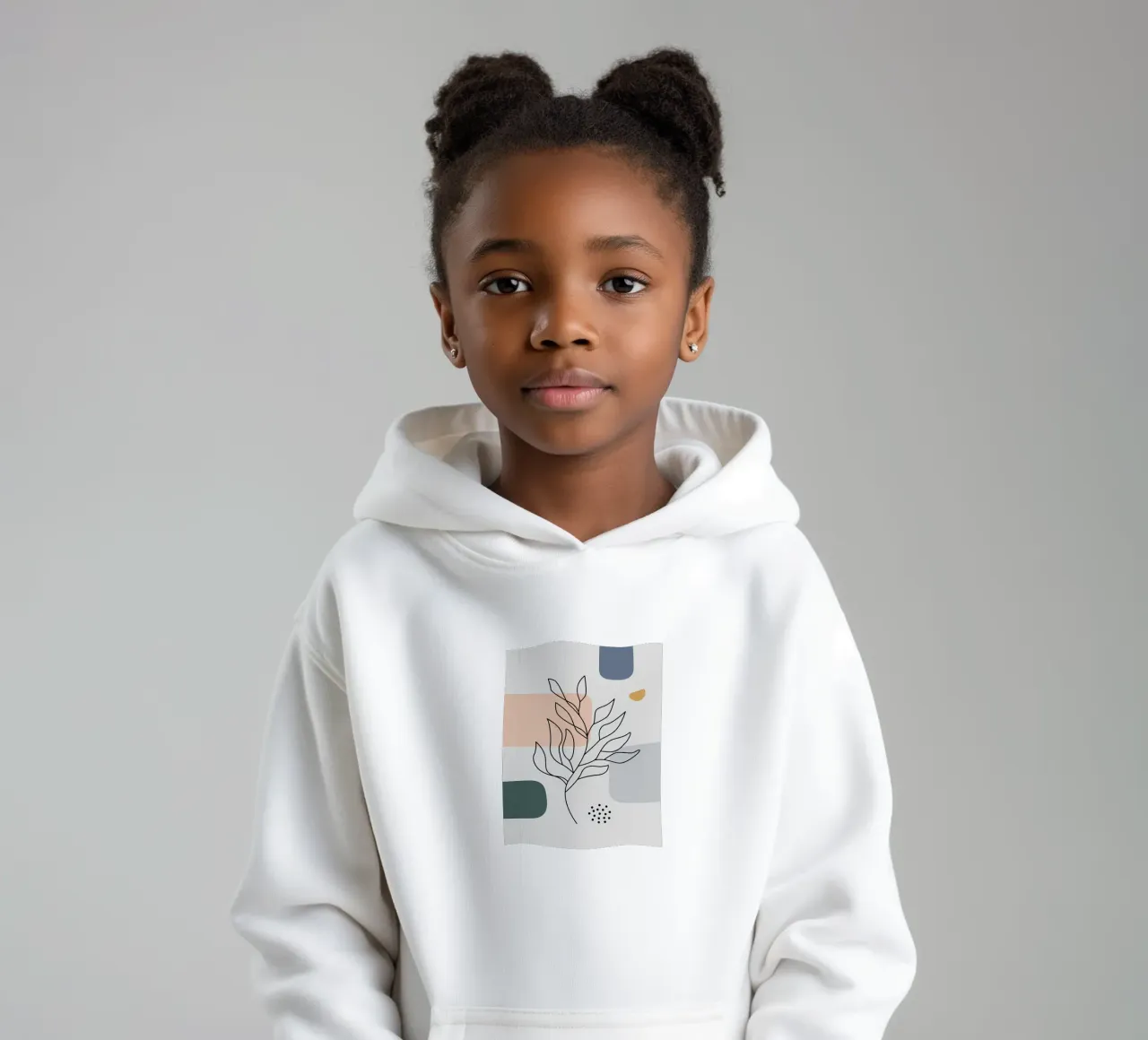 Astratto floreale botanico felpa bambino con cappuccio da Locquinn Fuller