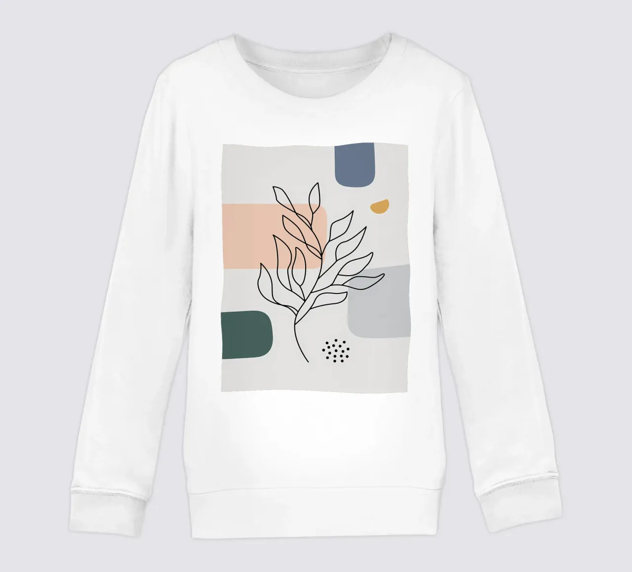 Astratto floreale botanico felpa bambino da Locquinn Fuller