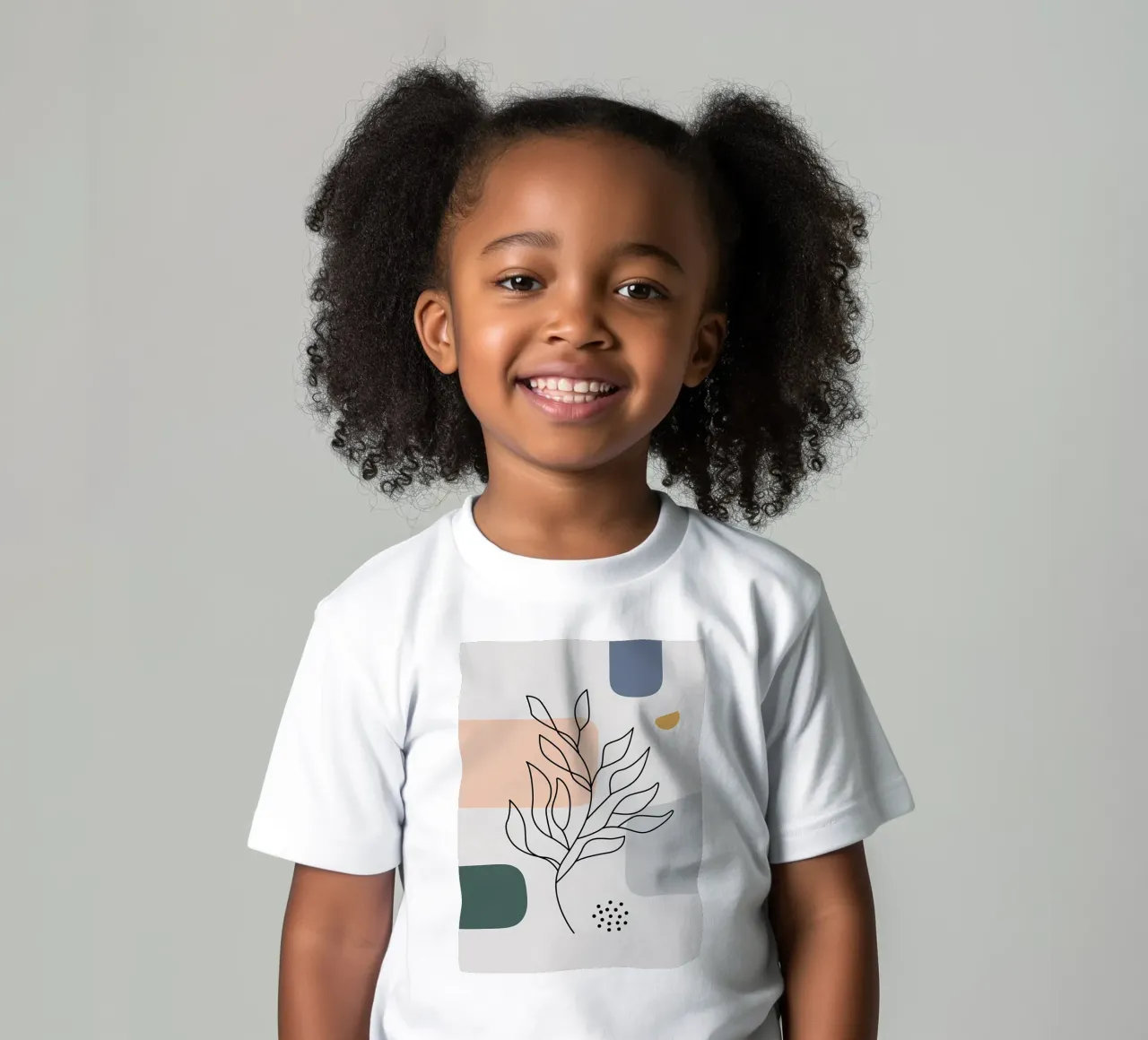 Astratto floreale botanico t-shirt bambini da Locquinn Fuller