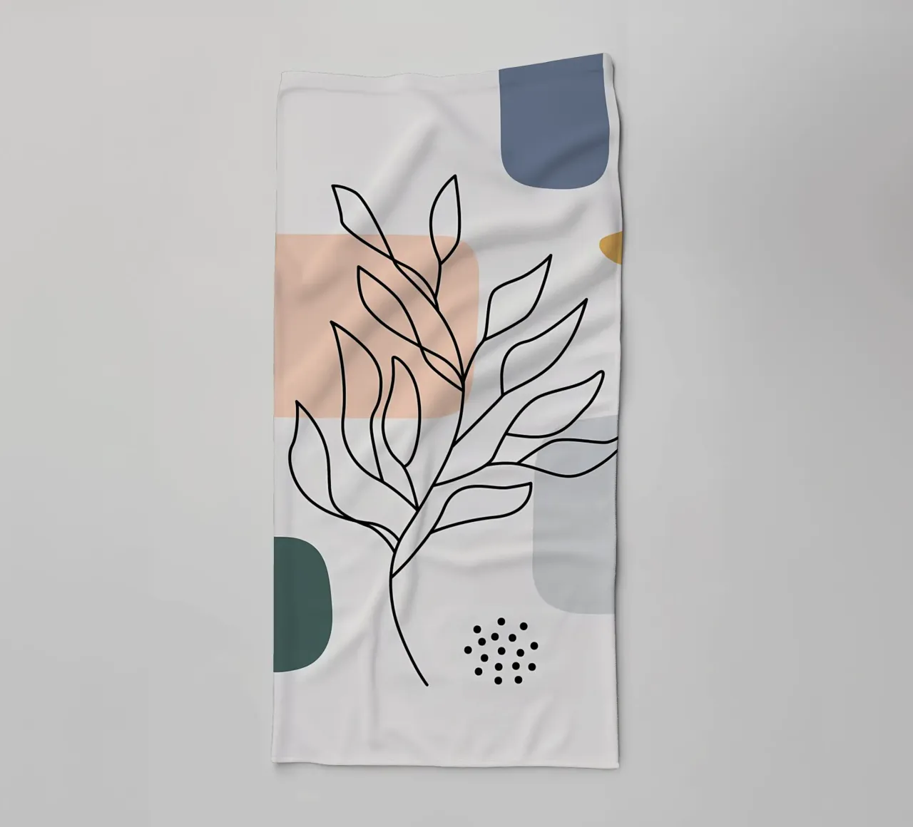 Astratto floreale botanico asciugamano da bagno da Locquinn Fuller