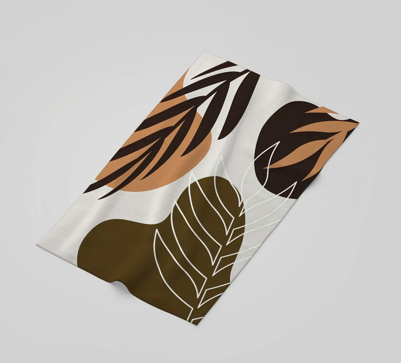 Foglia tropicale botanica telo mare da Locquinn Fuller