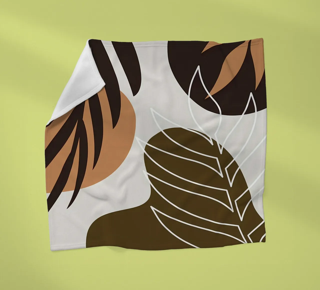 Foglia tropicale botanica coperta in pile da Locquinn Fuller