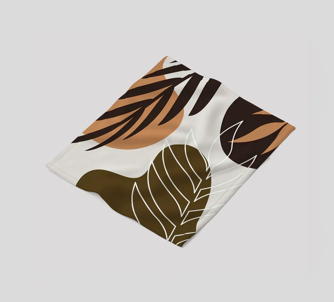 Foglia tropicale botanica coperta in pile da Locquinn Fuller
