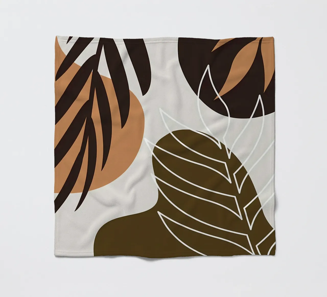 Foglia tropicale botanica coperta in pile da Locquinn Fuller