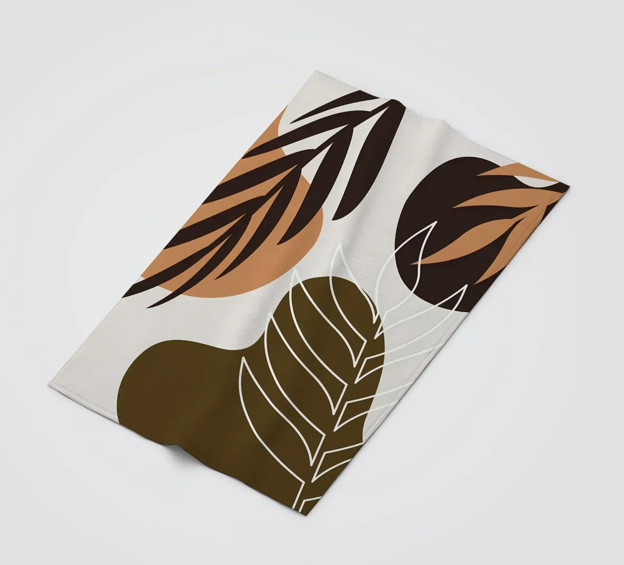 Foglia tropicale botanica coperta in pile da Locquinn Fuller