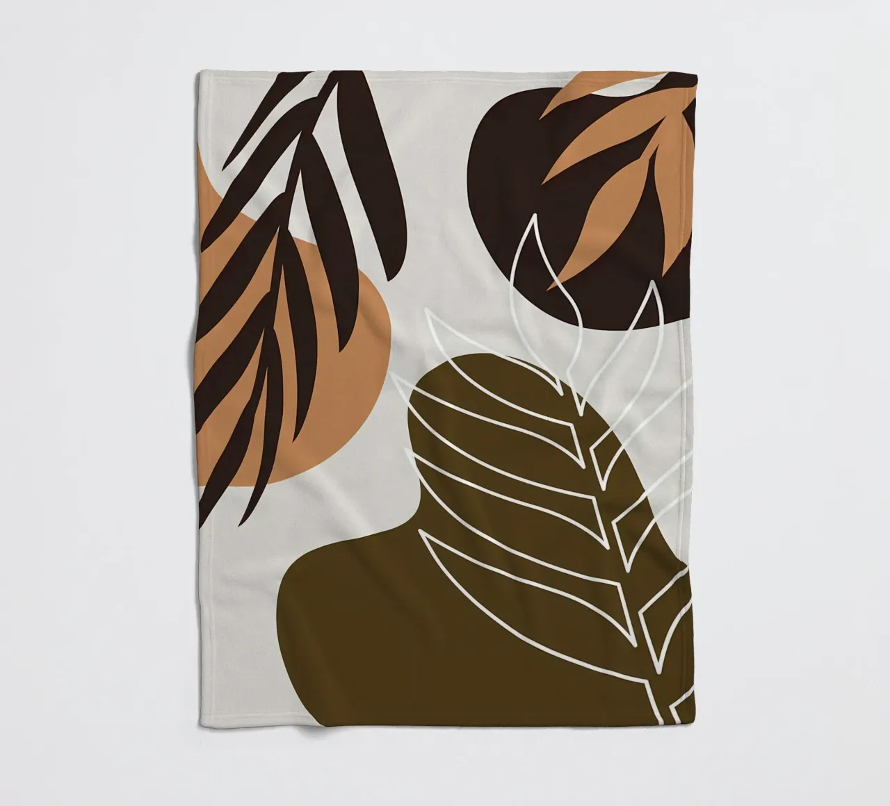 Foglia tropicale botanica coperta in pile da Locquinn Fuller