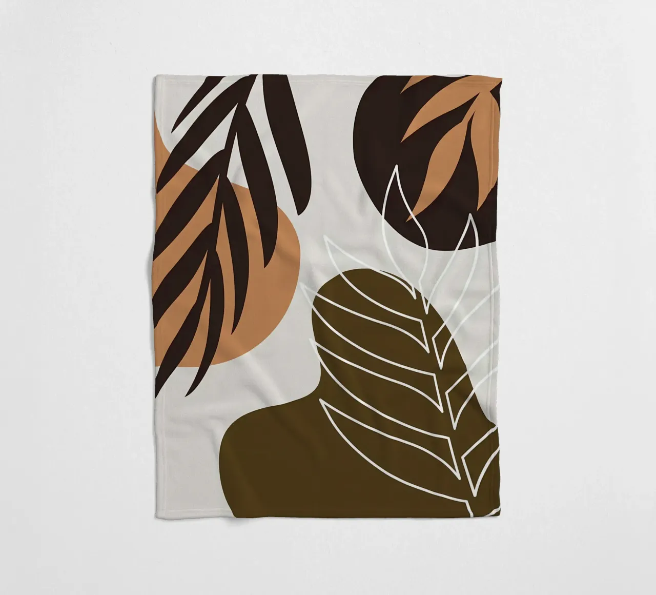 Foglia tropicale botanica coperta in pile da Locquinn Fuller