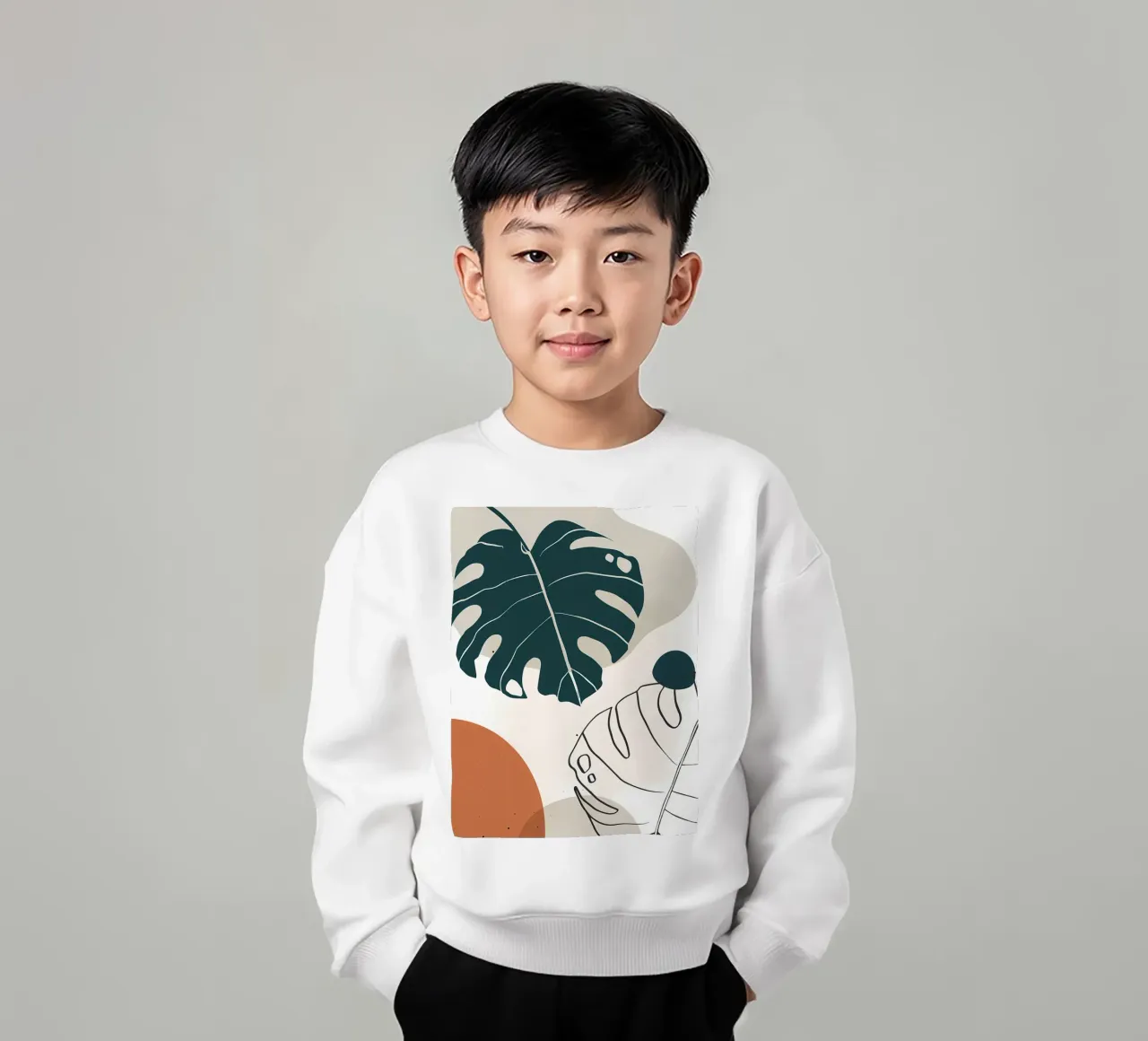 Botanica tropicale minimal felpa bambino da Locquinn Fuller