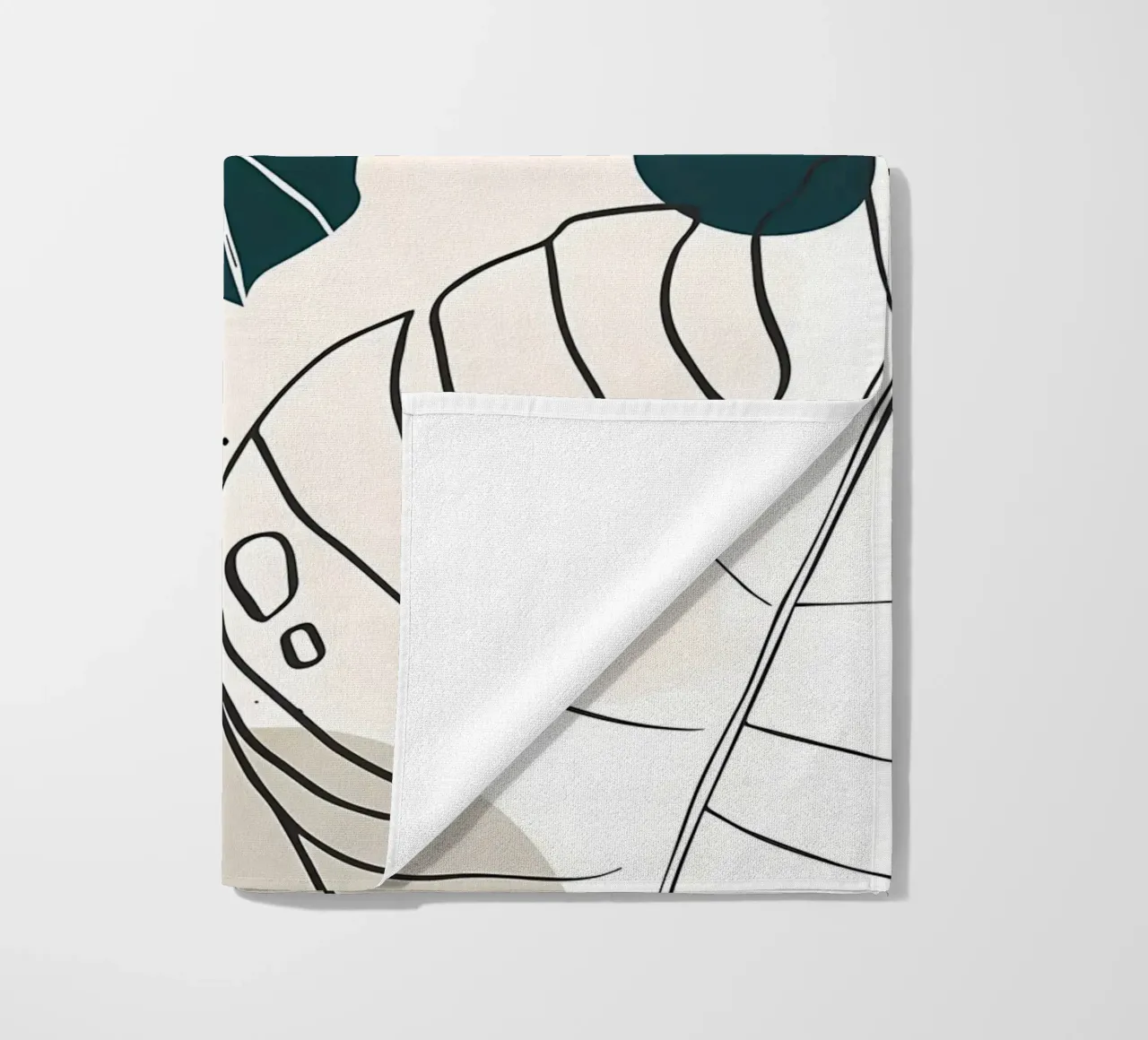 Botanica tropicale minimal telo mare da Locquinn Fuller