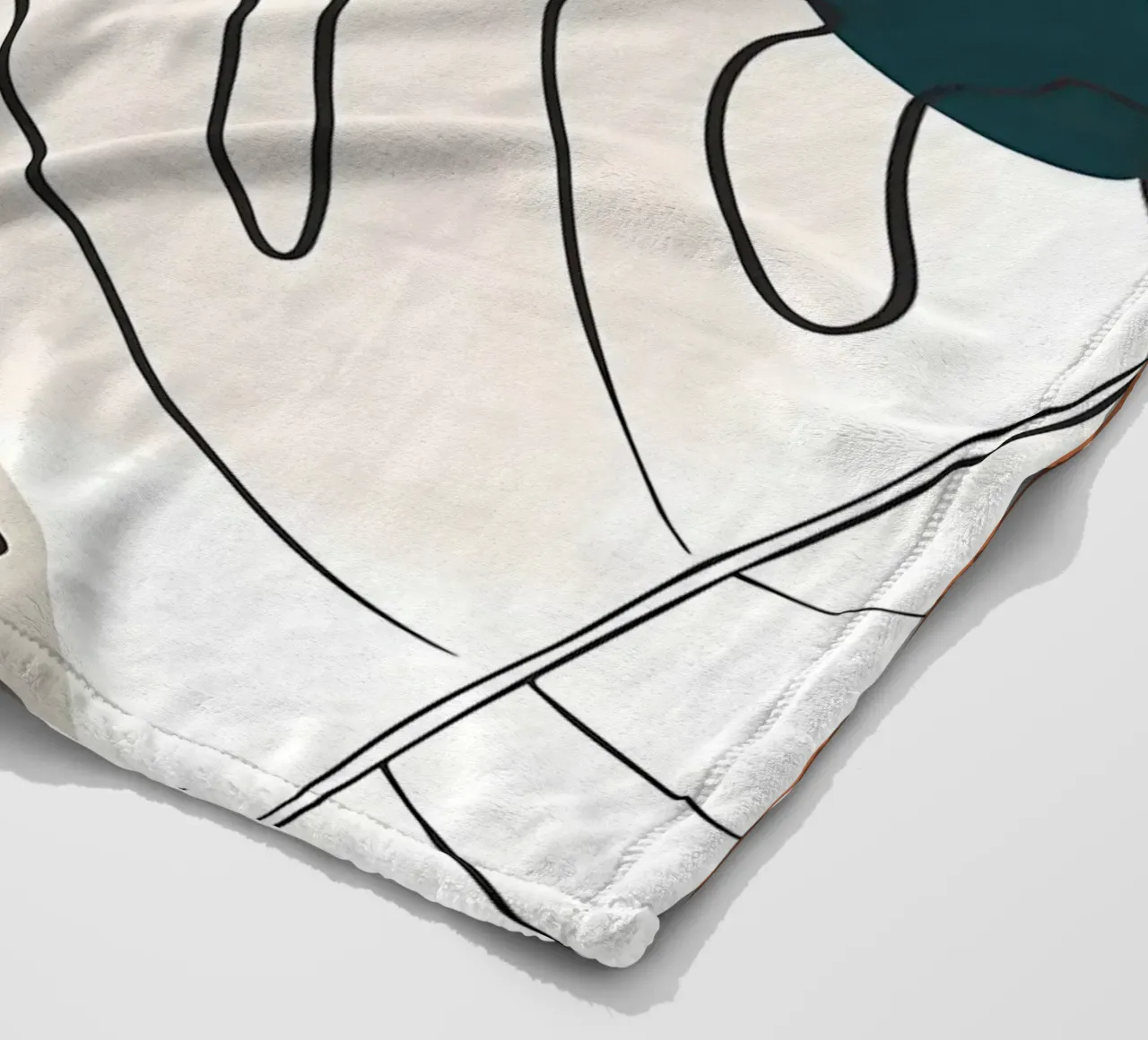 Botanica tropicale minimal coperta in pile da Locquinn Fuller