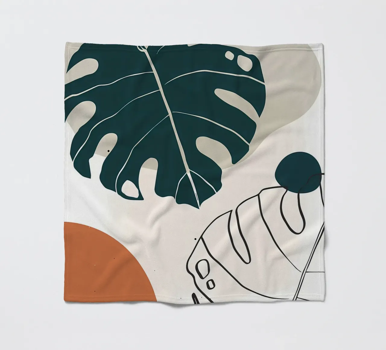 Botanica tropicale minimal coperta in pile da Locquinn Fuller