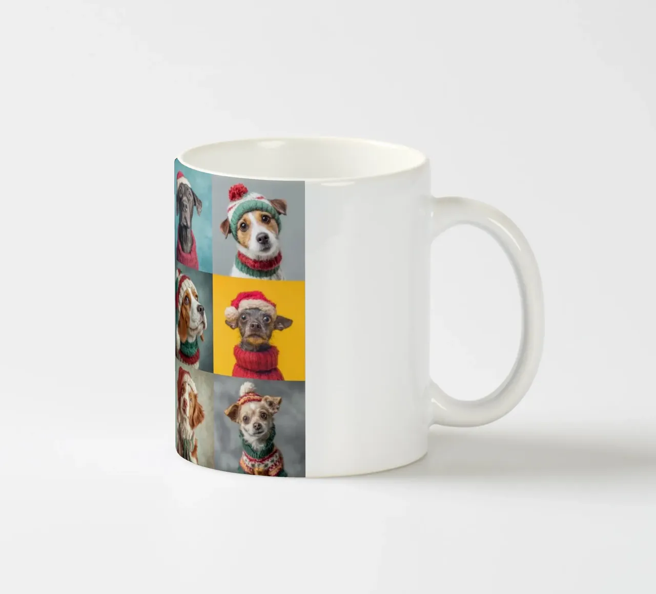 Cani di Natale orizzontale 1 tazza in ceramica da Wumples