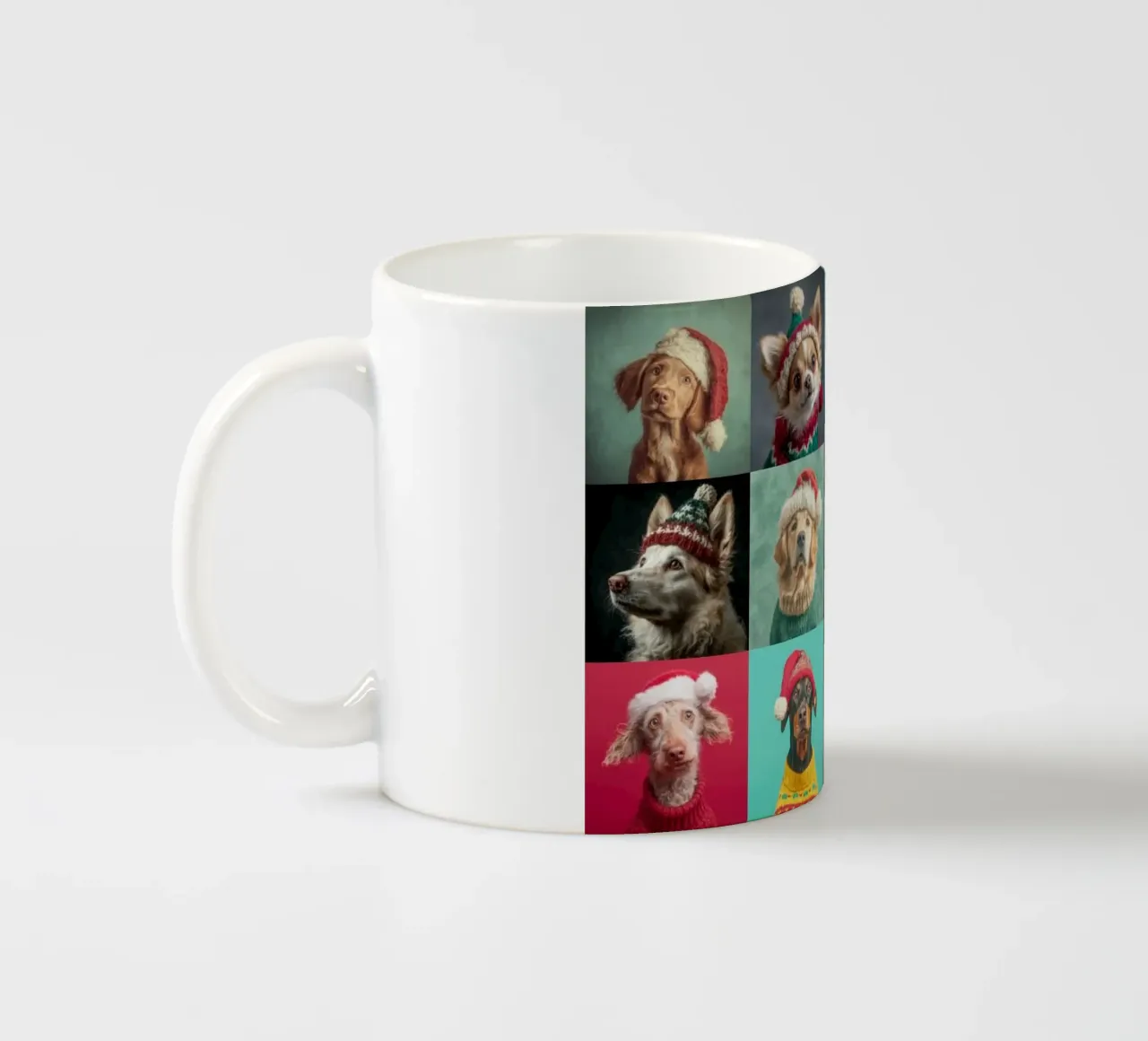 Cani di Natale orizzontale 1 tazza in ceramica da Wumples