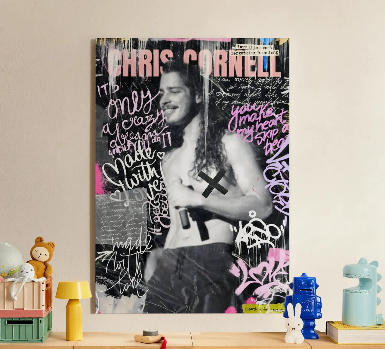 Chris Cornell plexiglass da Digital Street art