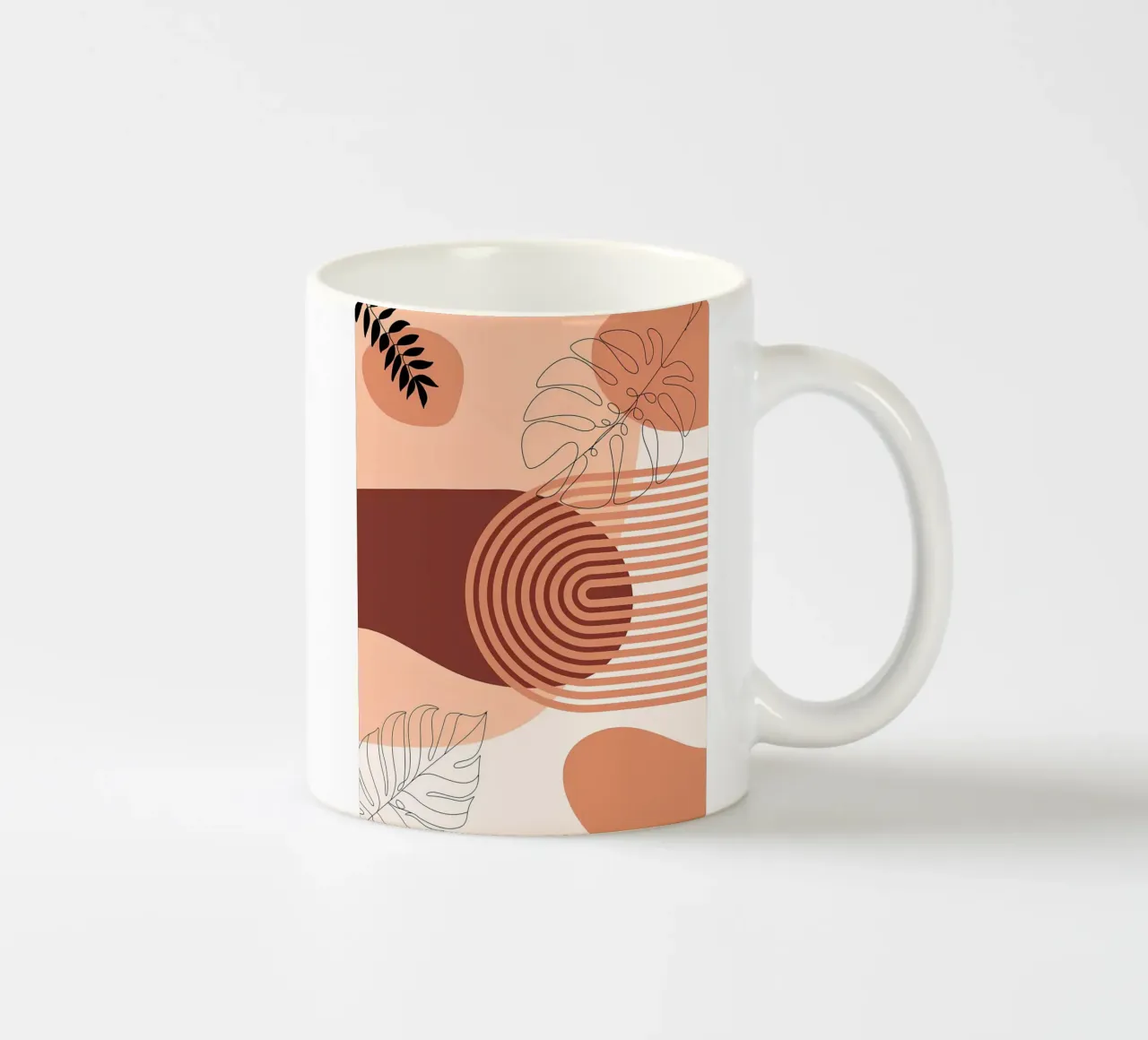 Natura marrone Arte Boho tazza in ceramica da Locquinn Fuller