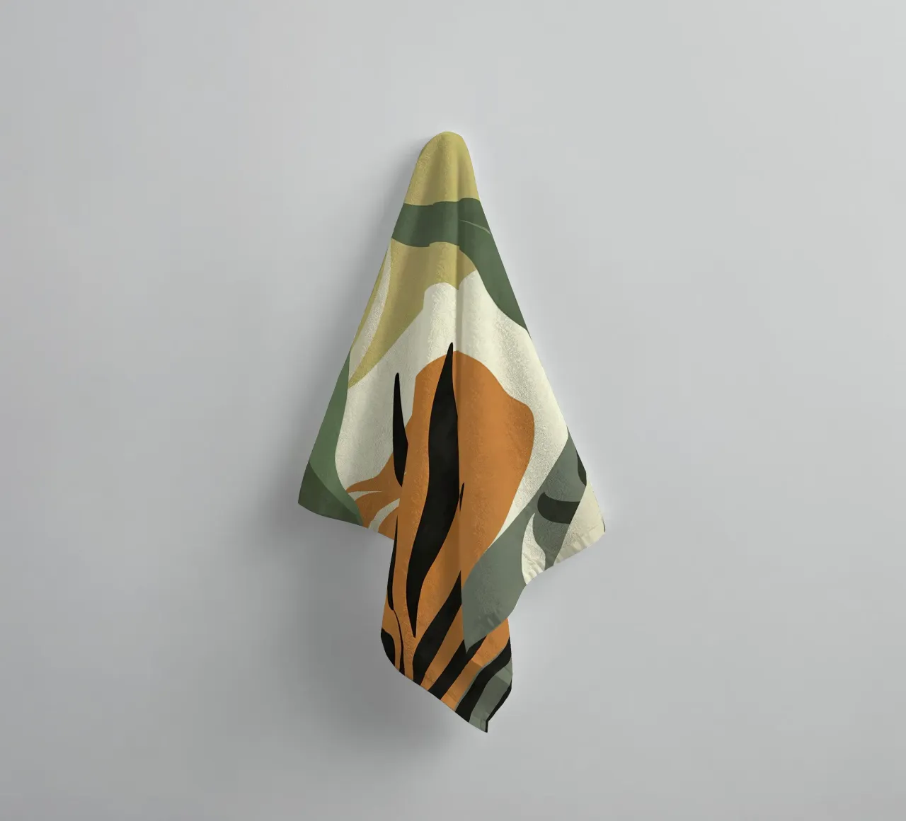 Calm Botanical towel by Locquinn Fuller