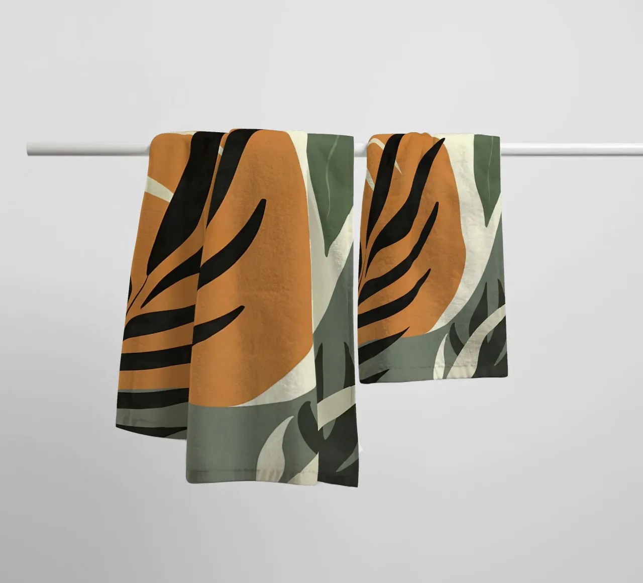 Calm Botanical towel by Locquinn Fuller