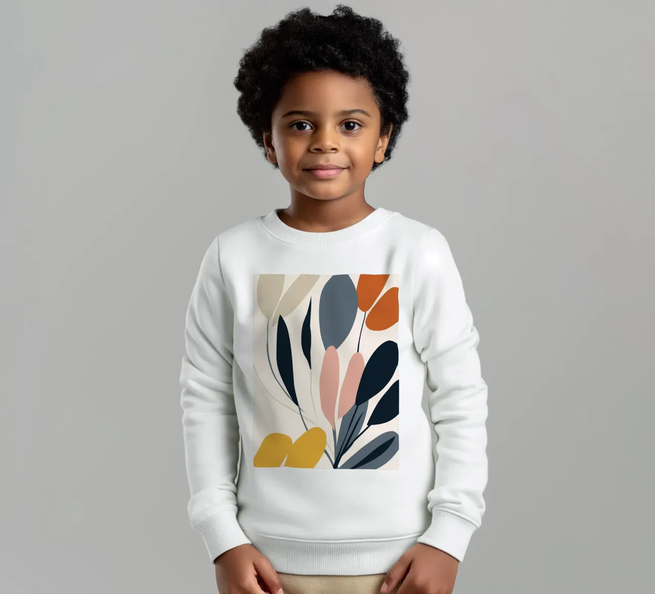 Arte floreale a linea continua felpa bambino da Locquinn Fuller