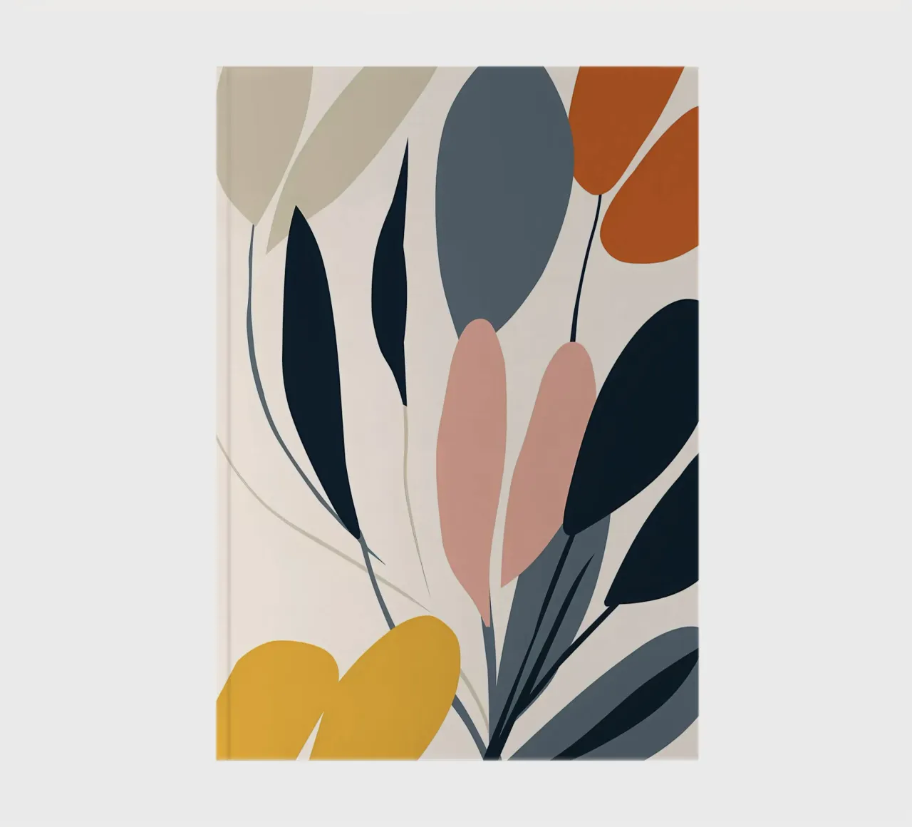 Floral continuous line art notebook by Locquinn Fuller