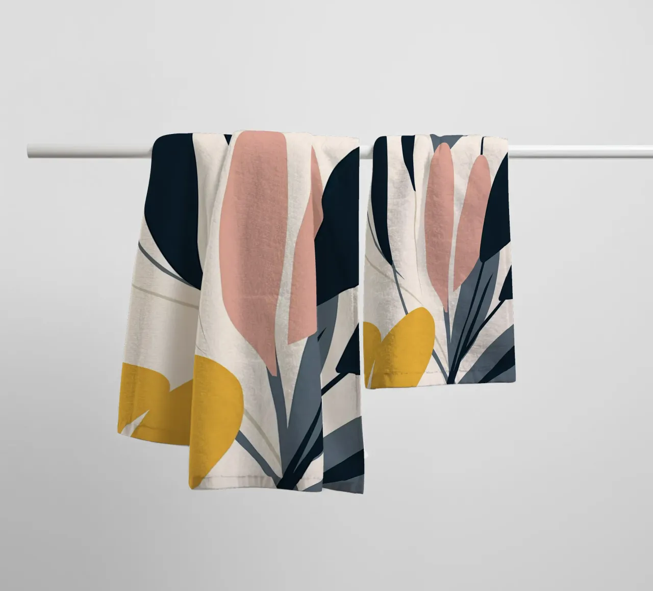 Arte floreale a linea continua asciugamano da bagno da Locquinn Fuller