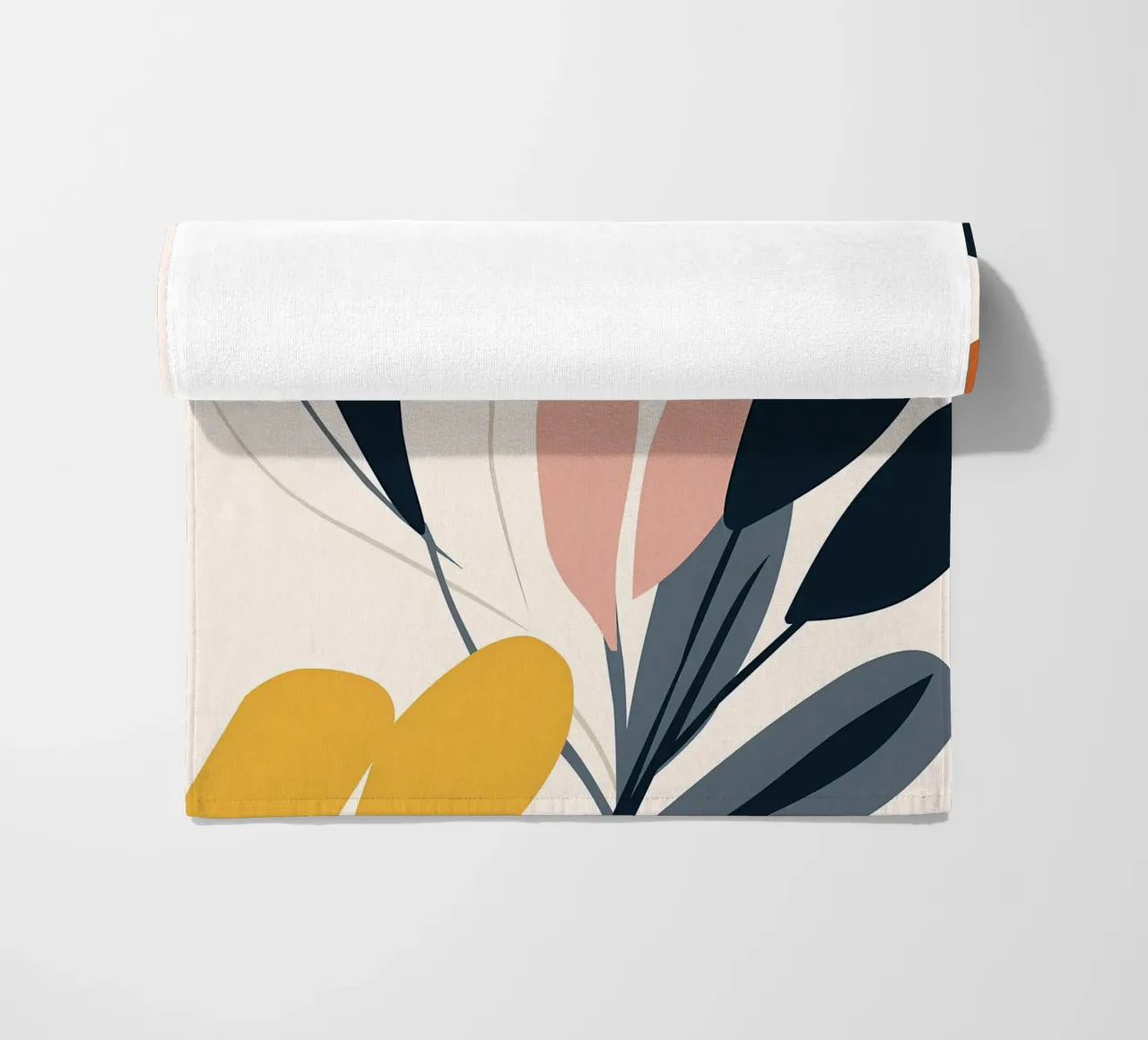 Arte floreale a linea continua telo mare da Locquinn Fuller