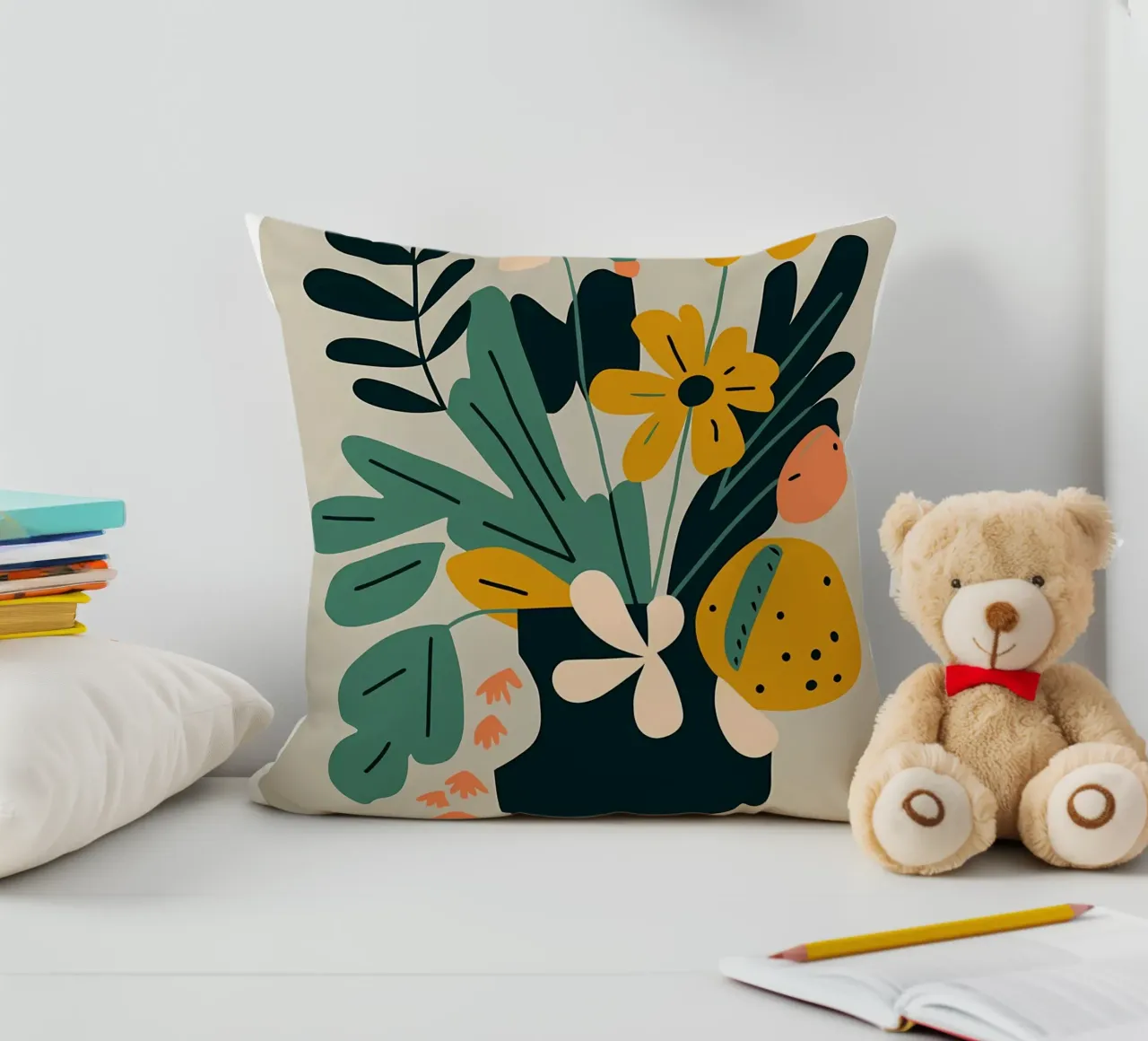 Illustrazione di fiori cuscino da Locquinn Fuller