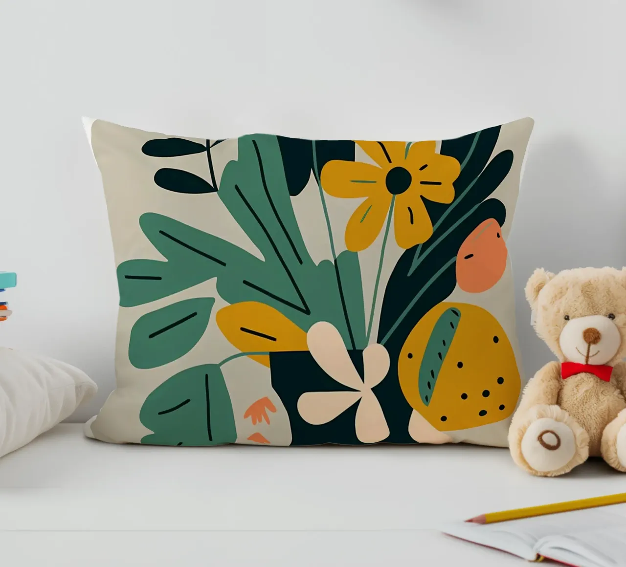 Illustrazione di fiori cuscino da Locquinn Fuller