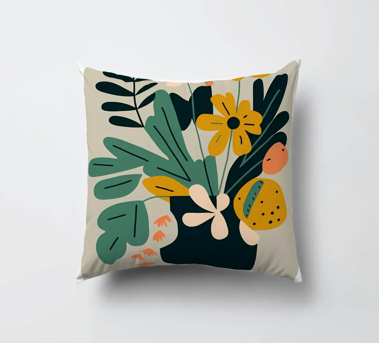 Illustrazione di fiori cuscino da Locquinn Fuller