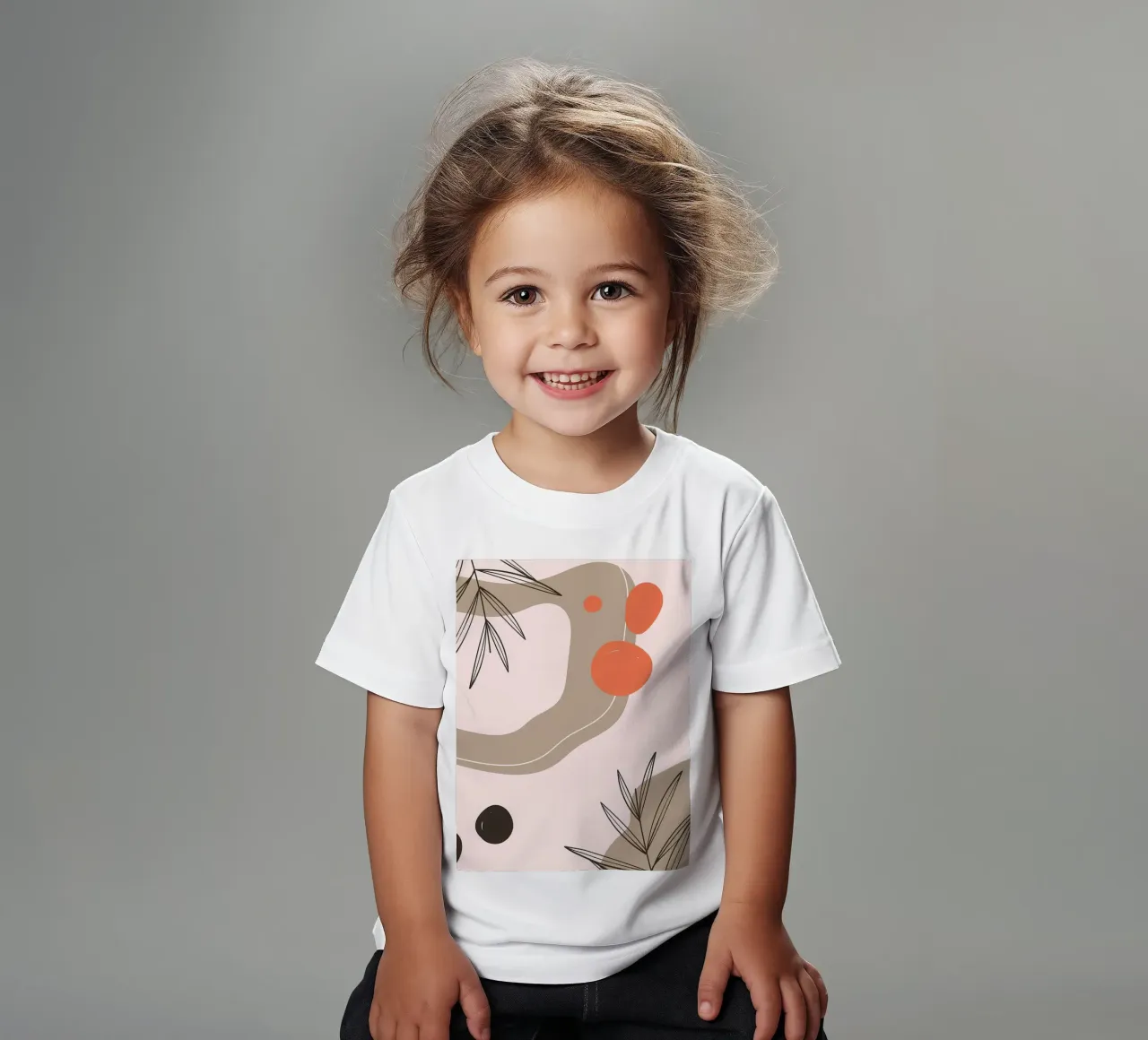 Forme geometriche con foglia t-shirt bambini da Locquinn Fuller