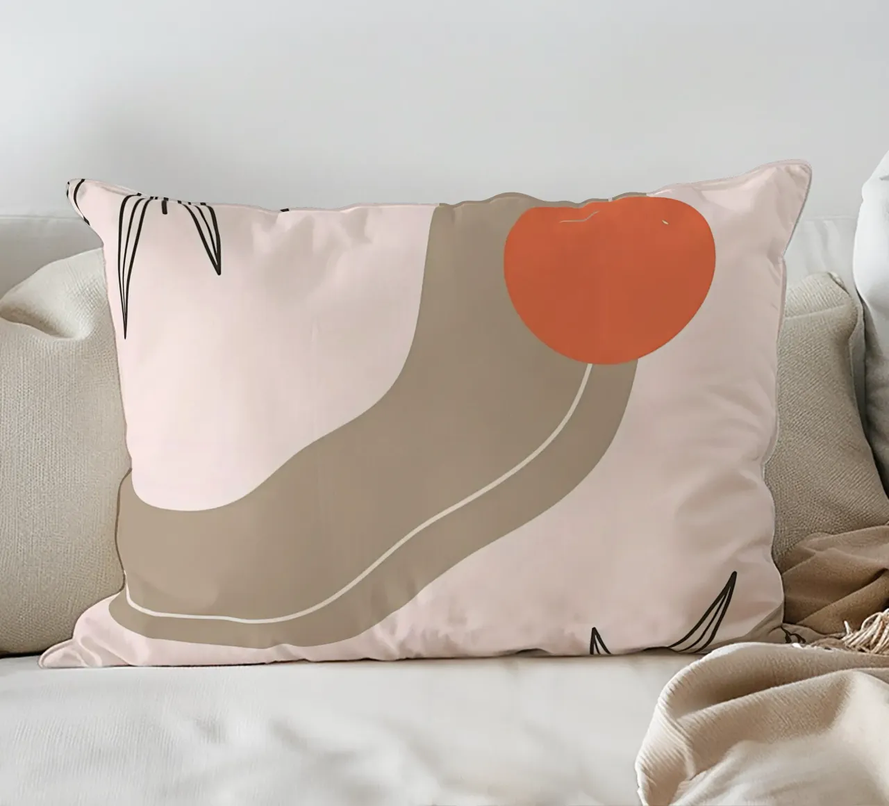 Forme geometriche con foglia cuscino da Locquinn Fuller
