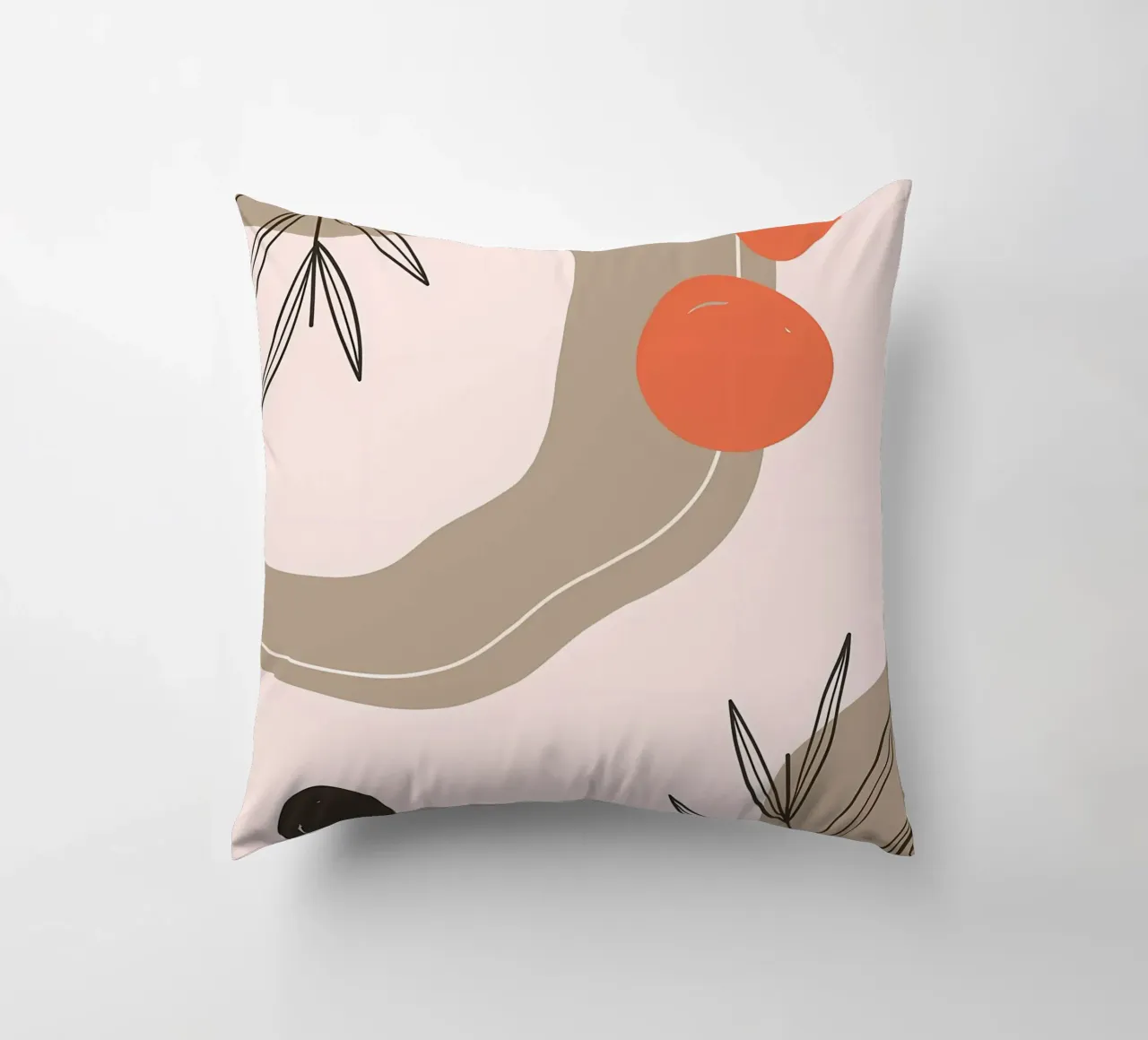 Forme geometriche con foglia cuscino da Locquinn Fuller
