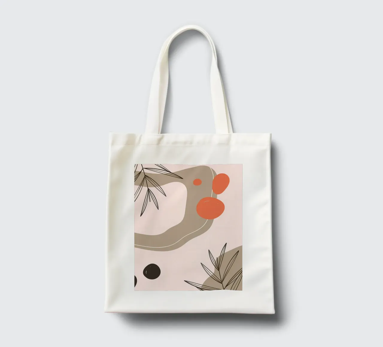 Forme geometriche con foglia borsa in juta da Locquinn Fuller