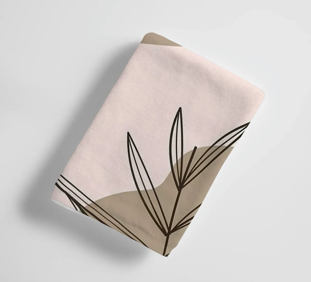 Forme geometriche con foglia asciugamano da bagno da Locquinn Fuller