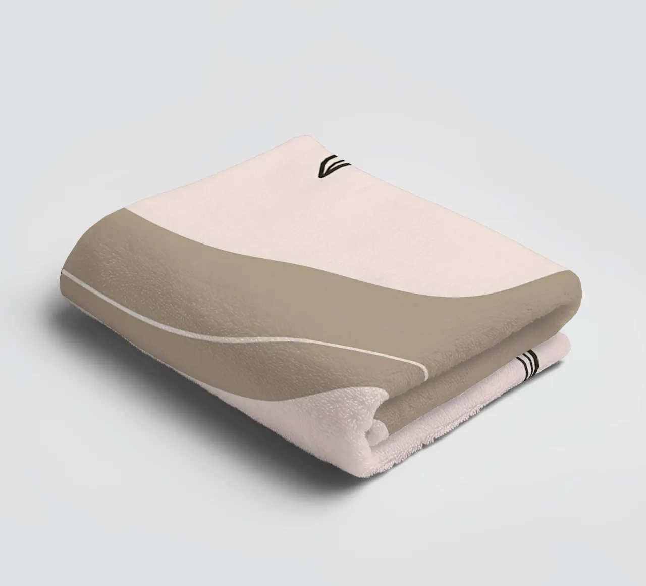Forme geometriche con foglia asciugamano da bagno da Locquinn Fuller